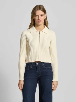 Kurtka z dzianiny o kroju regular fit z prążkowaniem model ‘ELLY’ Only