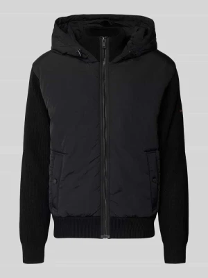 Kurtka z dzianiny o kroju regular fit z przodem w stylu bluzonowym model ‘KIACCIO’ Boss Orange