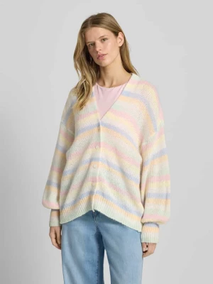 Kurtka z dzianiny o kroju relaxed fit z dekoltem w serek Gina Tricot