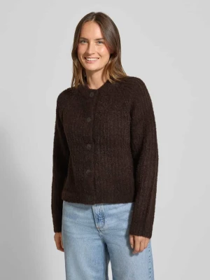 Kurtka z dzianiny o kroju relaxed fit z dodatkiem wełny model ‘CARMEN’ Vero Moda