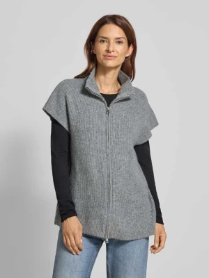 Kurtka z dzianiny o kroju relaxed fit z krótkim rękawem model ‘Ducie’ Ichi