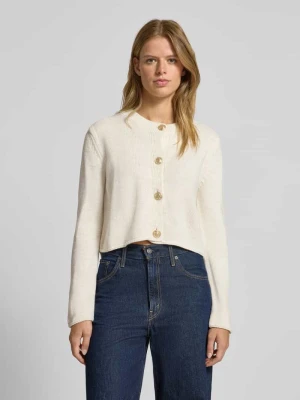 Kurtka z dzianiny o kroju relaxed fit z ozdobnym guzikiem model ‘TESSA’ Only