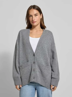 Kurtka z dzianiny o kroju relaxed fit z żywej wełny model ‘JAYDENI’ drykorn