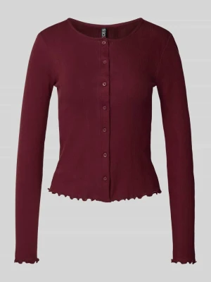 Kurtka z dzianiny o kroju slim fit z czystej bawełny model ‘MARIE’ Pieces