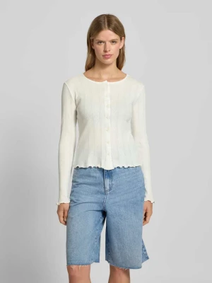 Kurtka z dzianiny o kroju slim fit z czystej bawełny model ‘MARIE’ Pieces