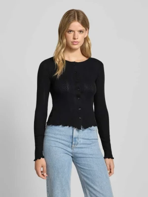 Kurtka z dzianiny o kroju slim fit z czystej bawełny model ‘MARIE’ Pieces