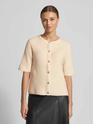 Kurtka z dzianiny o kroju slim fit z dodatkiem wełny i rękawem o dł. 1/2 model ‘AVALON’ Soyaconcept