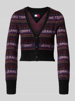 Kurtka z dzianiny o kroju slim fit z dodatkiem wełny model ‘FAIRISLE’ Tommy Jeans