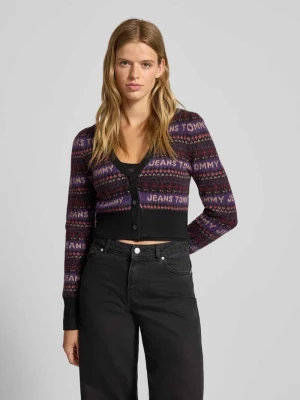 Kurtka z dzianiny o kroju slim fit z dodatkiem wełny model ‘FAIRISLE’ Tommy Jeans