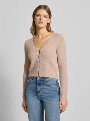 Kurtka z dzianiny o kroju slim fit z jednorzędową listwą guzikową model ‘KERRY’ Only