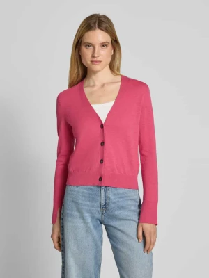 Kurtka z dzianiny o kroju slim fit z mieszanki bawełny i lnu Marc O'Polo