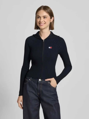 Kurtka z dzianiny o kroju slim fit z raglanowymi rękawami Tommy Jeans