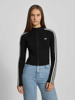 Kurtka z dzianiny o kroju slim fit z wyhaftowanym logo adidas Originals