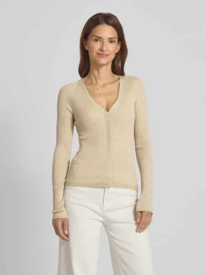 Kurtka z dzianiny o kroju slim fit z żywej wełny Boss