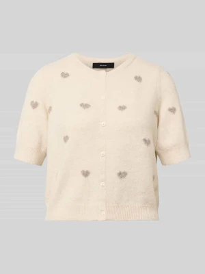 Kurtka z dzianiny o kroju slim fit ze wstawkami model ‘DOFFY INTARSIA’ Vero Moda