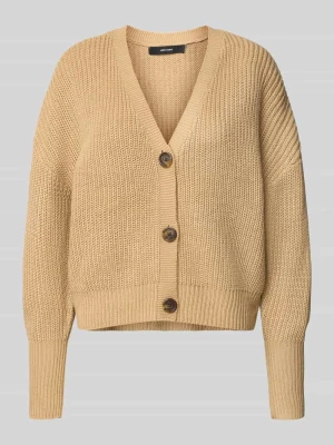 Kurtka z dzianiny o luźnym kroju z ozdobnymi guzikami model ‘LEA’ Vero Moda
