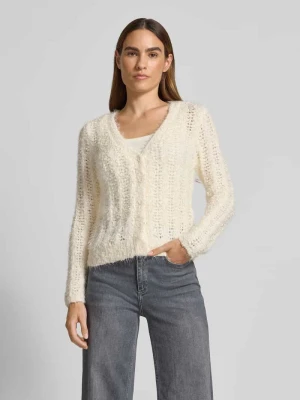 Kurtka z dzianiny z ażurowym wzorem model ‘BEA’ Guess