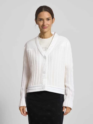 Kurtka z dzianiny o kroju regular fit z czystej wełny Marc Cain