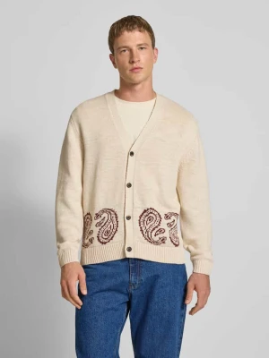 Kurtka z dzianiny z dekoltem w serek REVIEW