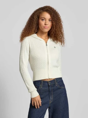 Kurtka z dzianiny z dodatkiem wełny i jedwabiu Guess Jeans