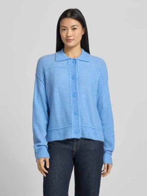 Kurtka z dzianiny z dodatkiem wełny model ‘Daneke’ Opus