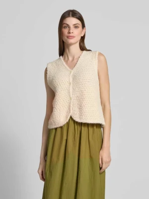 Kurtka z dzianiny z efektem bouclé model ‘CYANBAY’ American vintage