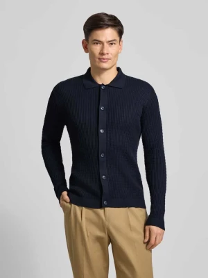 Kurtka z dzianiny z fakturowanym wzorem model ‘Yuris’ CINQUE