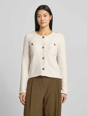 Kurtka z dzianiny z kieszeniami na piersi monari