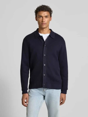 Kurtka z dzianiny z kołnierzykiem typu kent model ‘MILANO’ Jack & Jones Premium