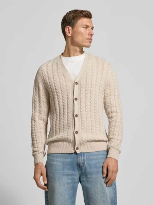 Kurtka z dzianiny z listwą guzikową FYNCH-HATTON