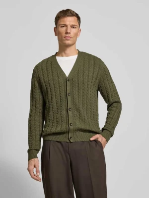 Kurtka z dzianiny z listwą guzikową FYNCH-HATTON