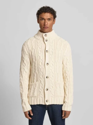 Kurtka z dzianiny z listwą guzikową Gant