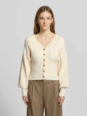 Kurtka z dzianiny z listwą guzikową Gina Tricot