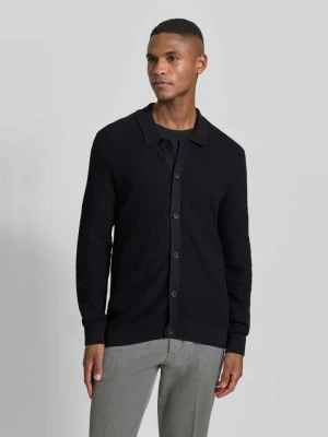 Kurtka z dzianiny z listwą guzikową lindbergh