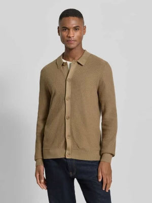 Kurtka z dzianiny z listwą guzikową lindbergh