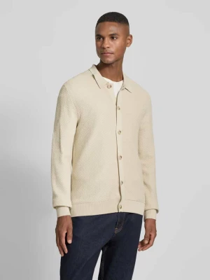 Kurtka z dzianiny z listwą guzikową lindbergh