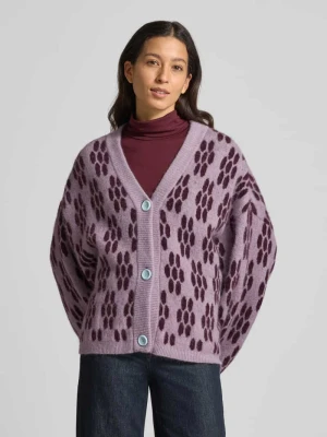 Kurtka z dzianiny z listwą guzikową model ‘VITOW’ American vintage