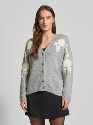 Kurtka z dzianiny z listwą guzikową MORE & MORE