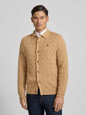 Kurtka z dzianiny z listwą guzikową Polo Ralph Lauren