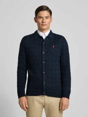 Kurtka z dzianiny z listwą guzikową Polo Ralph Lauren