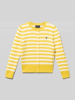 Kurtka z dzianiny z listwą guzikową Polo Ralph Lauren Kids
