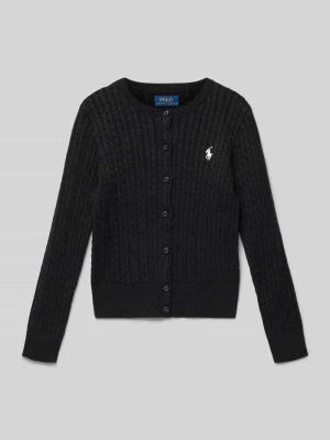 Kurtka z dzianiny z listwą guzikową Polo Ralph Lauren Teens
