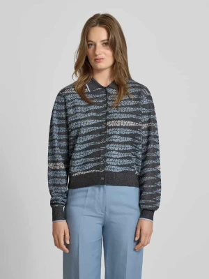 Kurtka z dzianiny z mieszanki wiskozy z wykładanym kołnierzem i listwą guzikową Scotch & Soda