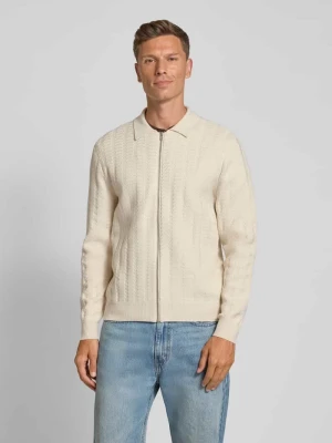 Kurtka z dzianiny z mieszanki wiskozy z zamkiem błyskawicznym JAKE*S STUDIO MEN