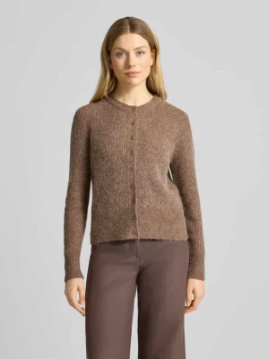 Kurtka z dzianiny z okrągłym dekoltem model ‘Dreni’ Opus