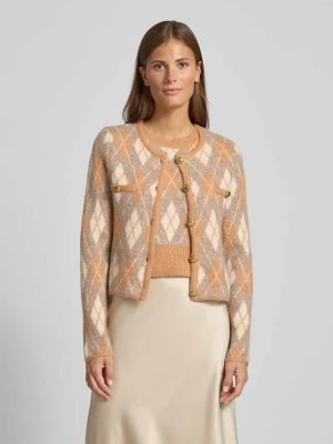 Kurtka z dzianiny z okrągłym dekoltem model ‘GUILAIN’ SUNCOO PARIS