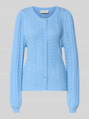 Kurtka z dzianiny z prążkowanymi wykończeniami model ‘Clarry’ FREE/QUENT