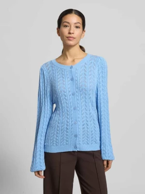 Kurtka z dzianiny z prążkowanymi wykończeniami model ‘Clarry’ FREE/QUENT