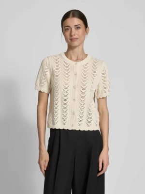 Kurtka z dzianiny z rękawem o dł. 1/2 i listwą guzikową Jake*s Collection