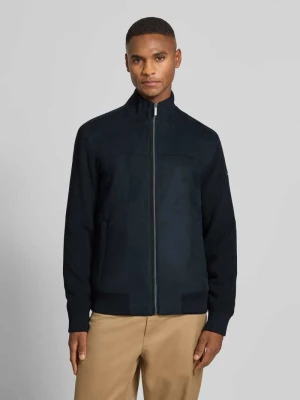 Kurtka z dzianiny z welurowym przodem i stójką Bugatti